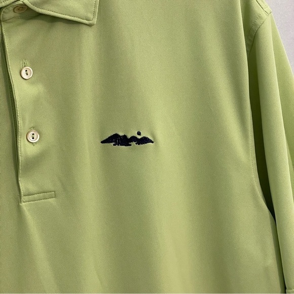 Peter Millar Summer Comfort Golf Polo Green Large - Picture 5 of 10